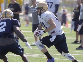 Rory Kohlert, #87, works out at CFL Winnipeg Blue Bombers training camp in Winnipeg. Tuesday, June 16, 2015. Chris Procaylo/Winnipeg Sun/Postmedia Network