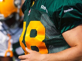 Adam Konar took advantage of his opportunity foiling a couple of passes during the Northern Kickoff last Saturday in Fort McMurray. (Ian Kucerak, Edmonton Sun)