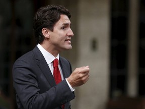 Liberal leader Justin Trudeau speaks during Question Period in the House of Commons on Parliament Hill in Ottawa, Canada, June 17, 2015. REUTERS/Chris Wattie