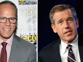 Lester Holt  and Brian Williams. ( Ethan Miller/Getty Images/AFP and REUTERS/Phil McCarten/Files)