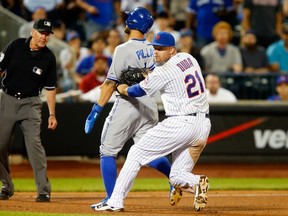 Blue Jays’ Kevin Pillar was just the latest in a series of MLB players who have made regrettable on-field decisions over the years.  (AFP/PHOTO)