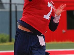 Argos quarterback Trevor Harris. (Dave Thomas, Toronto Sun)