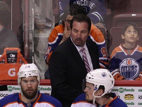 Todd Nelson coached the Oilers to a 17-25-9 record after taking over from Dallas Eakins. (Carmine Marinelli, Postmedia Network)