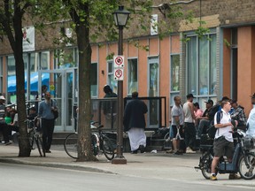 The scene outside of the Salvation Army Booth Centre on George St. in Ottawa on Thursday June 18, 2015. Errol McGihon/Ottawa Sun/Postmedia Network