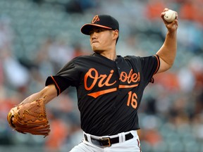 Baltimore Orioles pitcher Wei-Yin Chen. (TOMMY GILLIGAN/USA TODAY Sports files)