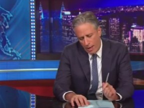 Jon Stewart addressed the Charleston, S.C., shooting during Thursday’s episode of the "Daily Show." (YouTube screengrab)