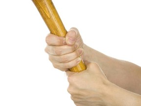 Baseball bat. 

(Fotolia)