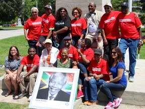 Participants and volunteers for the Spirit of Mandela Freedom Walk at Queen’s Park in Toronto on Saturday, June 20, 2015. (Nick Westoll/Toronto Sun)