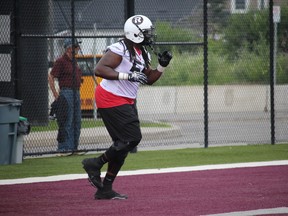 Ottawa RedBlacks offensive lineman SirVincent Rogers has re-established a connection with his father Vincent, who has gone to prison a couple of times. TIM BAINES/OTTAWA SUN