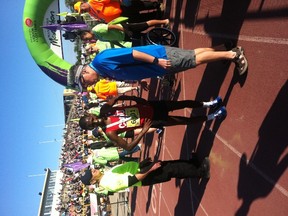 Abduselam shaved almost two minutes off the old mark of 1:07:28. (GLEN DAWKINS/Winnipeg Sun)