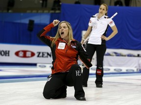 The changes will allow Jennifer Jones to live in Ontario with her husband while still representing Manitoba. (REUTERS/Thomas Peter file photo)