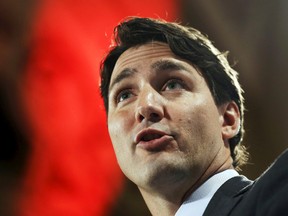 Liberal leader Justin Trudeau delivers a speech in Ottawa, June 22, 2015. (CHRIS WATTIE/Reuters)