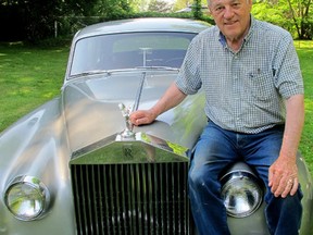 Bob MacMillan of Kingston with his 1959 Silver Cloud Rolls Rolls Royce. (Patrick Kennedy /The Whig-Standard)