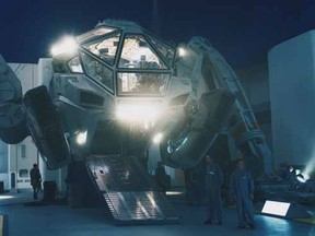 A vehicle on the set of Independence Day 2. 

(Variety)