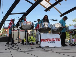 The annual Huron County Multicultural Festival returned to Goderich this past weekend. Panwaves Steelband were just one of the many entertainers on hand.  (Laura Broadley/Clinton News Record)