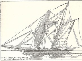 Image of Young Teazer. Under the Red Jack: Privateers of the Maritime Provinces of Canada in the War of 1812, by C.H.J. Snider, 1927