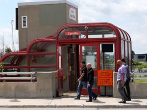 Cyrville Road bus station in Ottawa Tuesday, June 23, 2015. The Cyrville station is to be closed starting June 28 for the upcoming construction of the LRT Confederation Line.  Tony Caldwell/Ottawa Sun/Postmedia Network