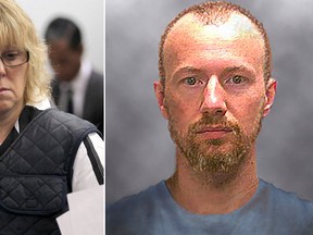 Joyce Mitchell, left, and David Sweat had sex about four times a week in a prison stockroom, according to a former prisoner. (Reuters File Photos)