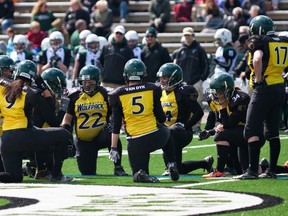 A Winnipeg Wolfpack game earlier this season in Saskatchewan against the Saskatoon Valkyries.