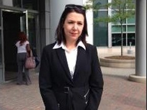 Toronto criminal lawyer Laura Liscio outside of court on Thursday, June 25, 2015. (MICHELE MANDEL/Toronto Sun)