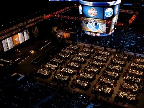 A general view on Day 2 of the 2014 NHL Draft at the Wells Fargo Center on June 28, 2014 in Philadelphia, Pennsylvania. (Mitchell Leff/Getty Images/AFP)