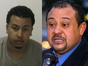 Muhab Sultan's (left) father, Sultan Sultan (right), urges the other men sought in cell phone homicide to come forward.