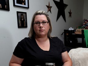 Natasha Kellar at her home in Kingston on Thursday, has started a fundraising campaign the children of her friend Kaitlan Babcock, who was stabbed to death last week. (Ian MacAlpine/The Whig-Standard)