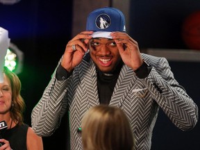 Minnesota drafted Karl-Anthony Towns first overall on Thursday night. (USA TODAY SPORTS)