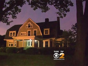 A couple who says they were scared away from their new $1.4 million home because of creepy letters from a stalker dubbed "The Watcher" has sued the sellers. (CBS New York/YouTube screengrab)