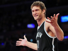 Brook Lopez has opted out of the final year of his contract with the Brooklyn Nets. The deal would have paid him US$16.7 million. (Gary A. Vasquez-USA TODAY Sports)