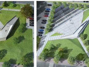 The National Capital Commission unveiled more modest plans for a controversial monument to victims of communism at a board meeting Thursday. 
NCC IMAGE/SUBMITTED