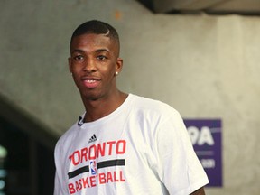 Raptors first-round draft pick, Delon Wright, took the red-eye from Las Vegas early Friday morning to Toronto in order to meet with the media at the ACC. (Veronica Henri/Toronto Sun)