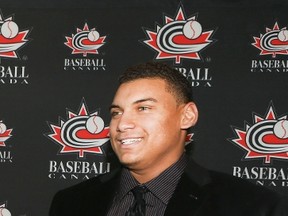 First baseman Josh Naylor of Mississauga signed with the Miami Marlins on June 26, 2015, and received a $2.25 million US signing bonus. (VERONICA HENRI/Toronto Sun files)