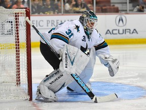 Antti Niemi was one of several goalies traded during the NHL Draft this year.  The San Jose Sharks sent the pending unrestricted free agent to the Dallas Stars. (Gary A. Vasquez-USA TODAY Sports)
