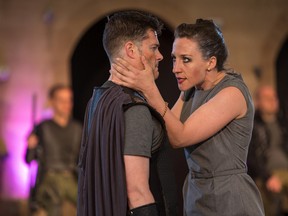 John Ullyatt and Belinda Cornish in Coriolanus. (LUCAS BOUTILIER)