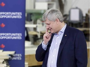 Canadian Prime Minister Stephen Harper. 

REUTERS/Lyle Stafford