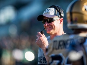 Bombers head coach Mike O'Shea has plenty to smile about. (REUTERS)