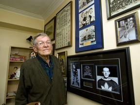 Wally Stanowski at his home in Etobicoke on Thursday Oct 11, 2012. (MICHAEL PEAKE/TORONTO SUN)