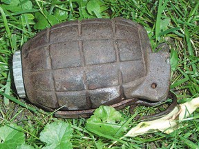 File photo of a hand grenade.