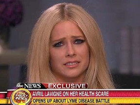 Avril Lavigne in an interview for Good Morning America.