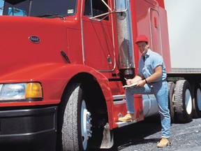 To keep roads safe, truck drivers are required to rigorously check and maintain their vehicle.