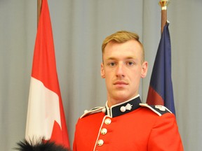 Cpl. David Belet, of Sarnia, is part of the Ceremonial Guard of the Canadian Armed Forces this summer. Belet is scheduled to march with the guard in the Canada Day parade. (Handout)