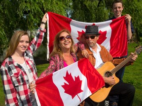 Ben Heffernan and Sarina Haggarty will be part of the entertainment on Canada Day in Harris Park with Cheryl Lescom and Tim Woodcock. (MIKE HENSEN, The London Free Press)