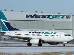 Westjet is adding flights between Winnipeg and Hamilton, starting in January. (Postmedia Network files)