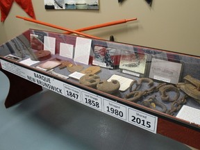 Sombra Museum unveiled a display documenting the life (and nautical death) of the barque New Brunswick, a shipping vessel that sailed up and down the St. Clair River in the 1840s and 1850s.
CARL HNATYSHYN/SARNIA THIS WEEK