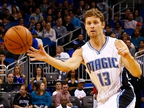 Luke Ridnour, of the Orlando Magic, November 14, 2014. (AFP)