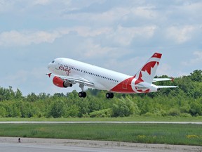 Rouge, Air Canada’s leisure airline, celebrates its second anniversary on Canada Day. (Postmedia Network file photo)