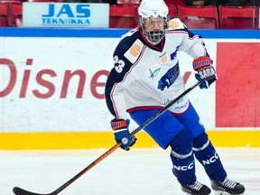 The Sarnia Sting selected 17-year-old Finnish forward Patrik Laine with their first-round pick of Tuesday's Canadian Hockey League import draft. Laine is projected as possibly being a top-10 NHL draft pick in 2016. Timo Savela/Handout Photo/Sarnia Observer/Postmedia Network