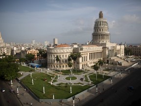 Cuba's Capitol, or El Capitolio as it is called by Cubans, is seen in Havana, July 1, 2015. The United States and Cuba on Wednesday formally agreed to restore diplomatic ties that had been severed for 54 years, fulfilling a pledge made six months ago by the former Cold War enemies. U.S. President Barack Obama and Cuban President Raul Castro exchanged letters agreeing to reopen embassies in each other's capitals, with the Cubans saying that could happen as soon as July 20. The Capitolio, which resembles the U.S. Capitol in Washington, was built in 1929 and was the seat of the government until after the 1959 revolution. REUTERS/Alexandre Meneghini