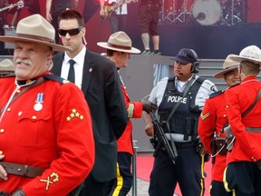 Parliament Hill was under tight security during Canada celebrations in Ottawa, Wednesday July 1, 2015. THE CANADIAN PRESS/Fred Chartrand
